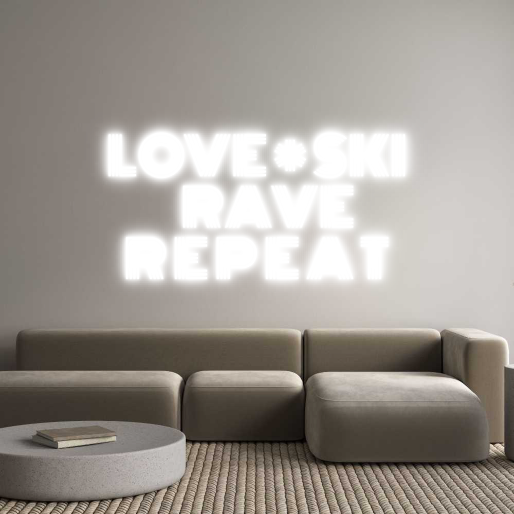 Custom Neon Text - LOVE * SKI
...