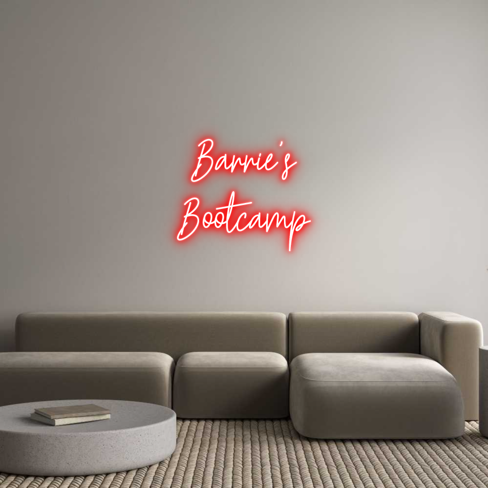 Custom Neon Text - Barrie's
Boo...