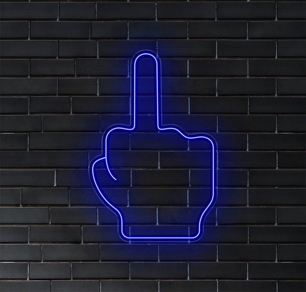 Middle Finger LED Neon Sign!