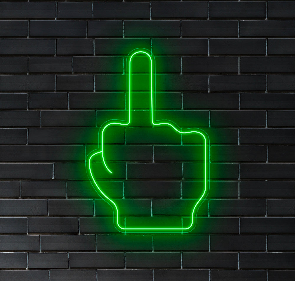 Middle Finger LED Neon Sign!