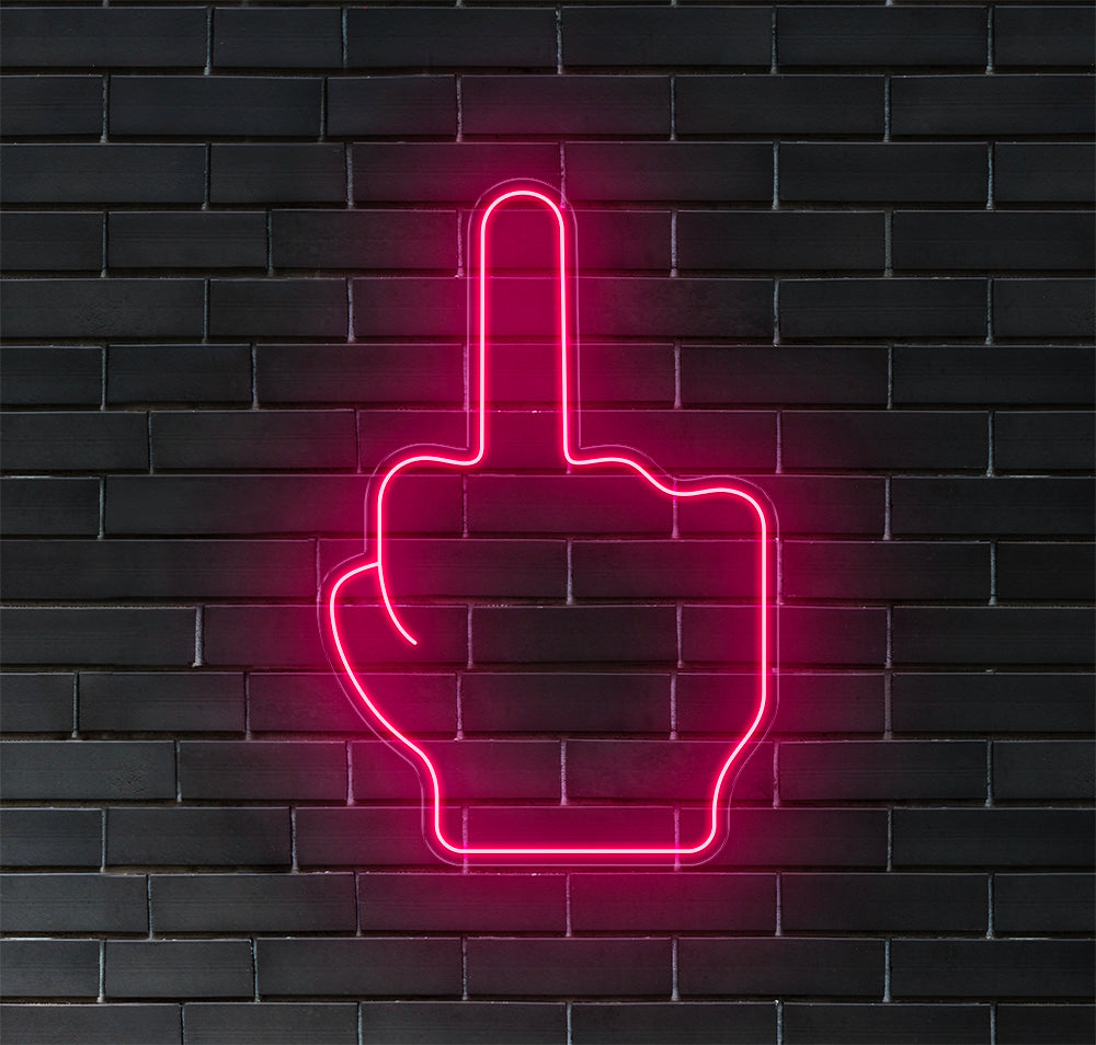 Middle Finger LED Neon Sign!