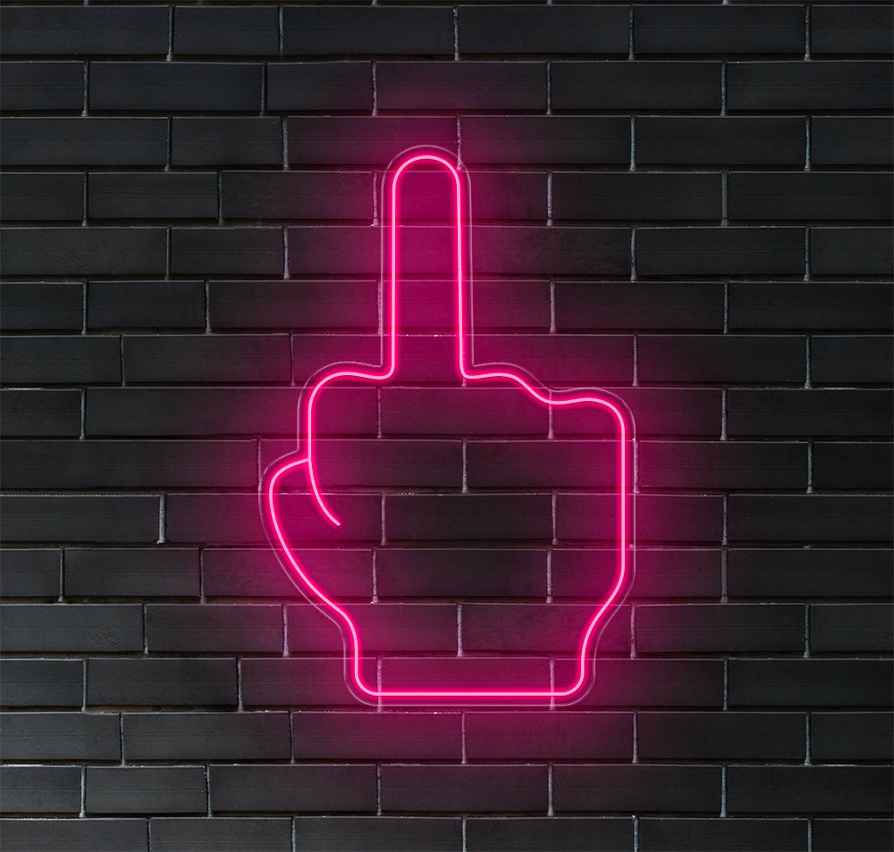 Middle Finger LED Neon Sign!