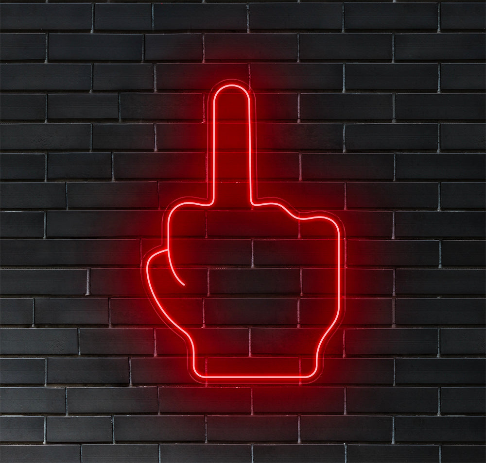 Middle Finger LED Neon Sign!