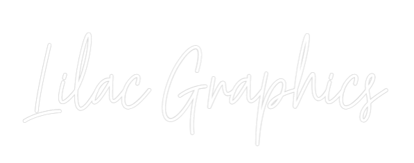 Custom Neon Text - Lilac Graphics