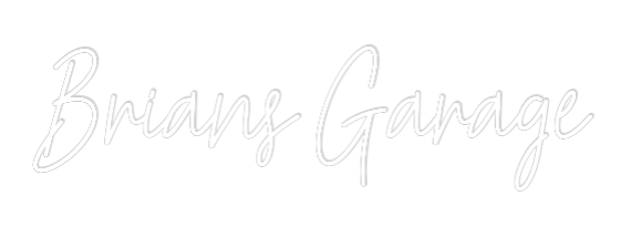 Custom Neon Text - Brians Garage