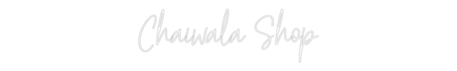 Custom Neon Text - Chaiwala Shop
