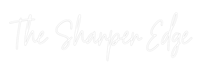 Custom Neon Text - The Sharper E...