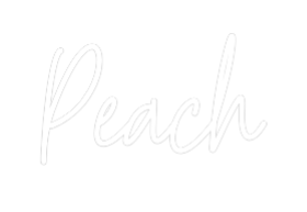 Custom Neon Text - Peach
