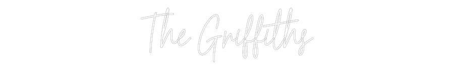 Custom Neon Text - The Griffiths