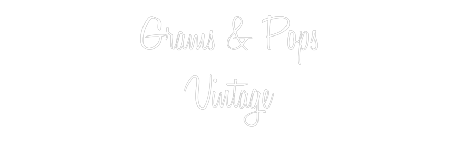 Custom Neon Text - Grams & Pops
...