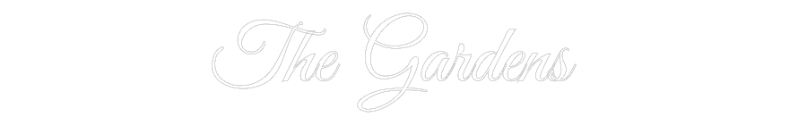 Custom Neon Text - The Gardens