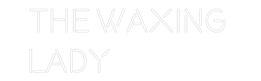 Custom Neon Text - The Waxing
...