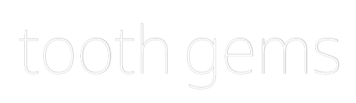 Custom Neon Text - tooth gems