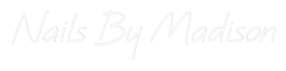 Custom Neon Text - Nails By Madi...