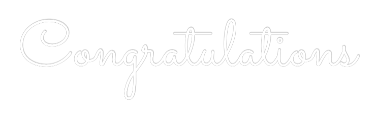Custom Neon Text - Congratulatio...