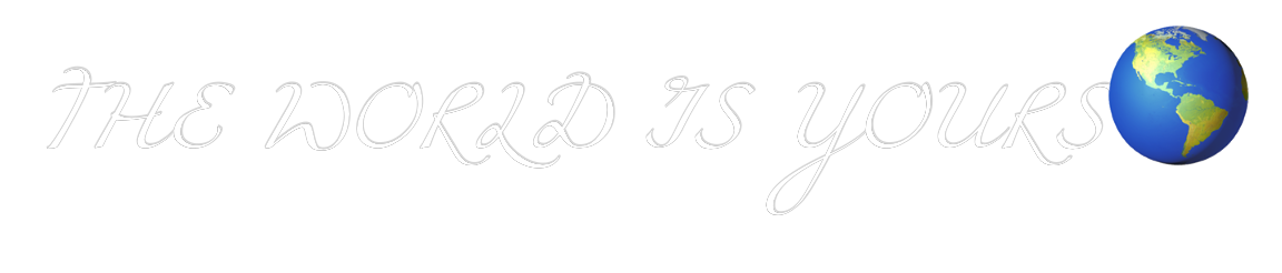 Custom Neon Text - THE WORLD IS ...