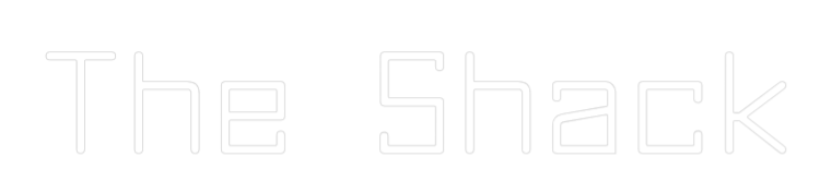 Custom Neon Text - The Shack