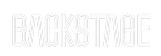 Custom Neon Text - backstage