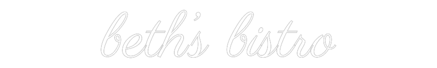 Custom Neon Text - beth’s bistro