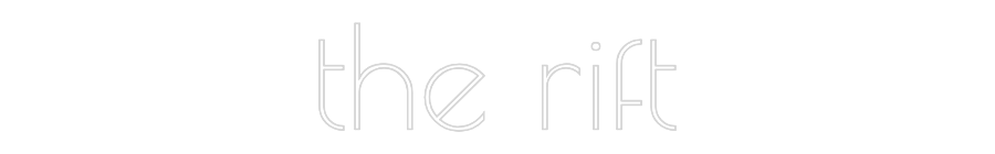 Custom Neon Text - the rift