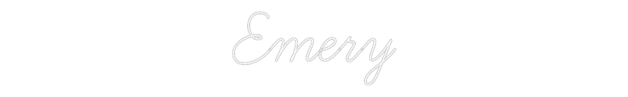 Custom Neon Text - Emery