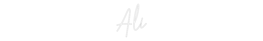 Custom Neon Text - Ali
