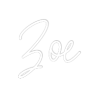 Custom Neon Text - Zoe