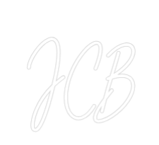 Custom Neon Text - JCB