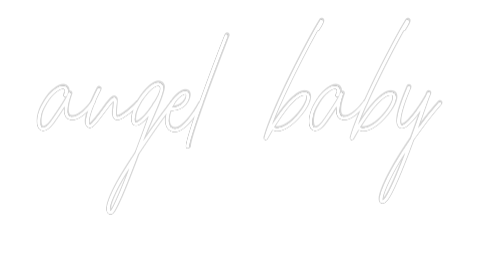 Custom Neon Text - angel baby