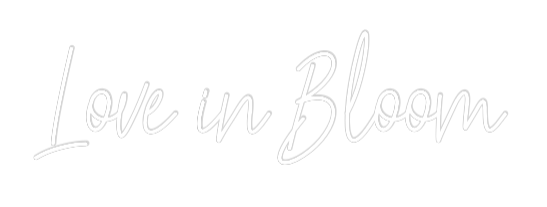 Custom Neon Text - Love in Bloom