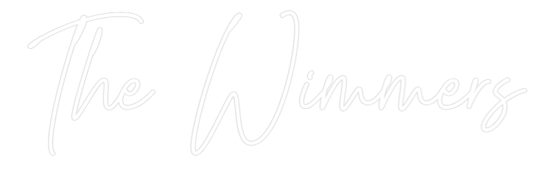 Custom Neon Text - The Wimmers
