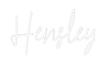 Custom Neon Text - Hensley