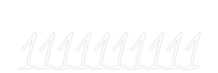 Custom Neon Text - 1111111111