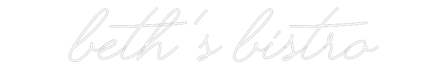 Custom Neon Text - beth’s bistro