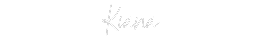 Custom Neon Text - Kiana