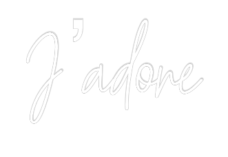 Custom Neon Text - J’adore