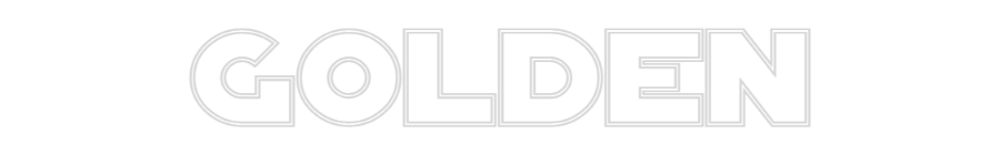 Custom Neon Text - Golden