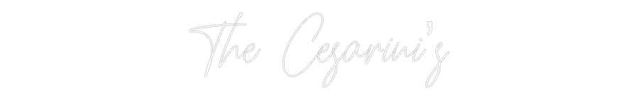 Custom Neon Text - The Cesarini’s