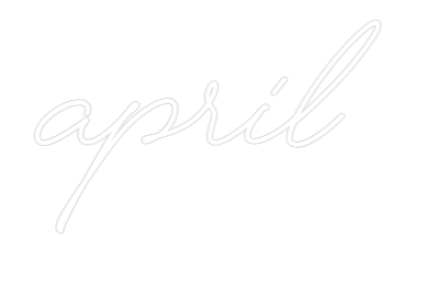 Custom Neon Text - April