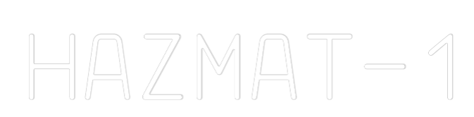 Custom Neon Text - HAZMAT-1