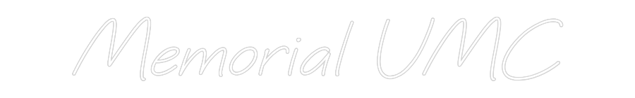 Custom Neon Text - Memorial UMC