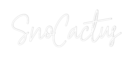 Custom Neon Text - SnoCactus
