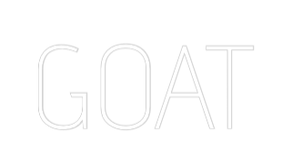 Custom Neon Text - GOAT