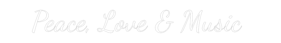 Custom Neon Text - Peace, Love &...