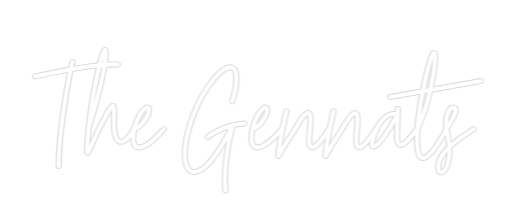 Custom Neon Text - The Gennats