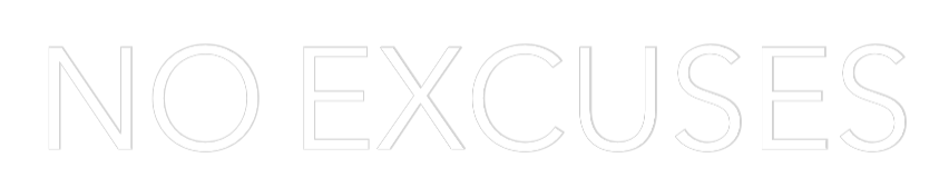 Custom Neon Text - NO EXCUSES