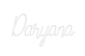Custom Neon Text - Daryana