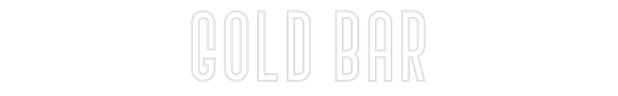 Custom Neon Text - Gold Bar