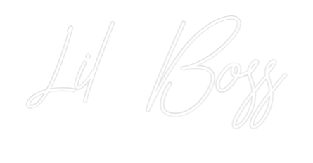 Custom Neon Text - Lil Boss