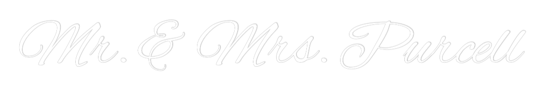 Custom Neon Text - Mr. & Mrs. Pu...